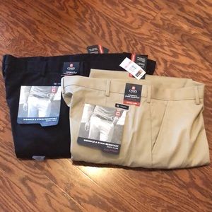 Set of 2 Chaps Khakis NWT 40W X 30L 1)Navy & 2)Tan